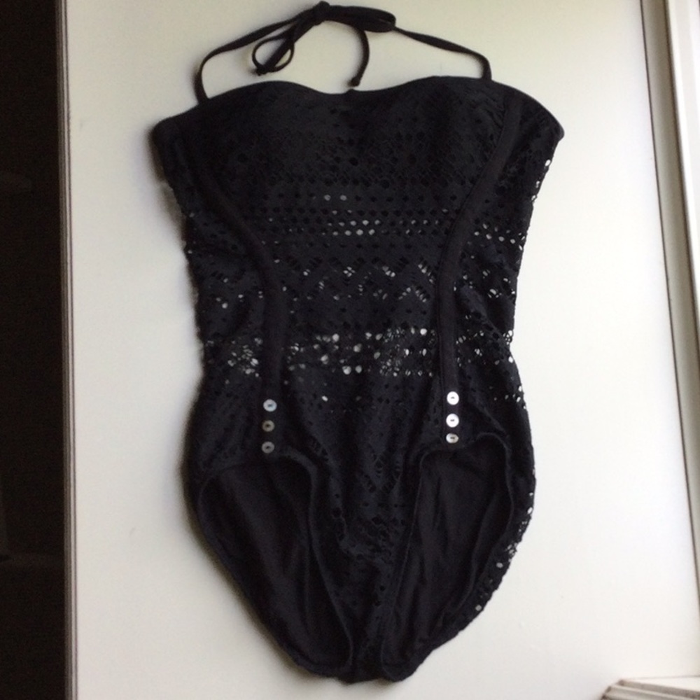 Like New! Robin Piccone Penelope Crochet One Piece - Size 6 - Picture 2 of 7